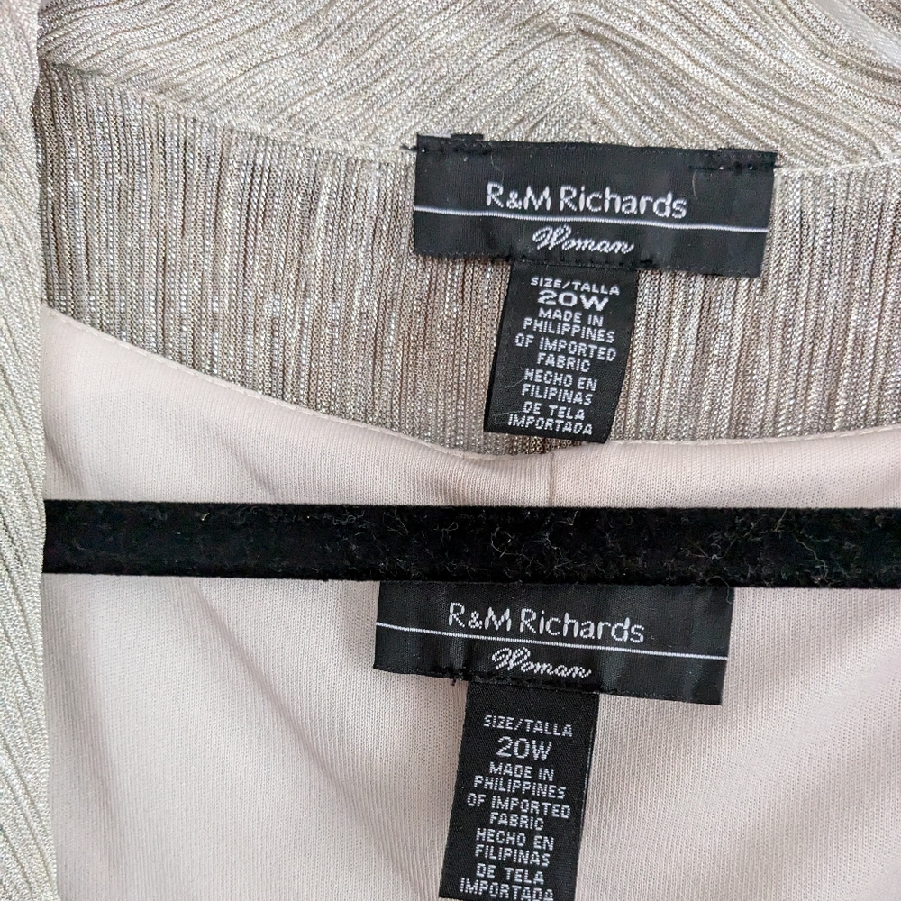 R & M Richards Woman, Champagne XL. 2 piece set